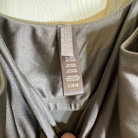 💥💥HOST PICK!!💥💥 Never worn Skims swim bodycon dark gray steel mini dress - large - Picture 3 of 7